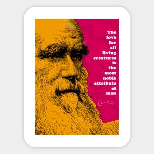 Charles Darwin Quote 2 Sticker